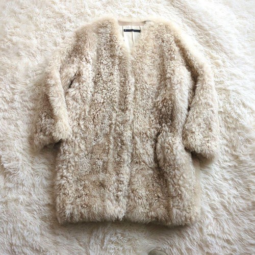 Cappotto semi lungo visone